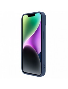 Nillkin CamShield Silikonfodral iPhone 14 Plus skal med kameraskal blått