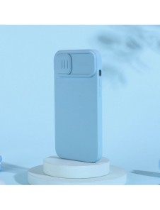 Nillkin CamShield Silikonfodral iPhone 14 Plus skal med kameraskal blått