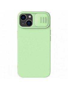 Nillkin CamShield Silky Silikonfodral iPhone 14 Plus skal med kameraskal grönt