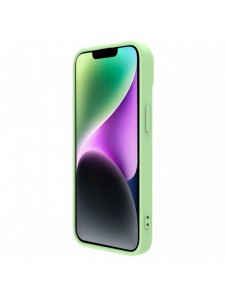 Nillkin CamShield Silky Silikonfodral iPhone 14 Plus skal med kameraskal grönt