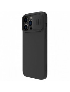 Nillkin CamShield Silky Silikonfodral iPhone 14 Pro skal med kamerafodral svart