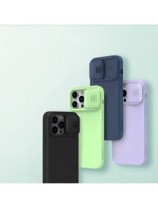 Nillkin CamShield Silikonfodral iPhone 14 Pro skal med kamerafodral blå