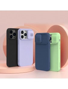 Nillkin CamShield Silikonfodral iPhone 14 Pro skal med kamerafodral blå