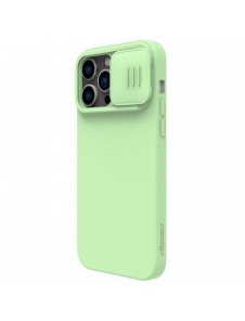Nillkin CamShield Silikonfodral iPhone 14 Pro skal med kameraskal grönt