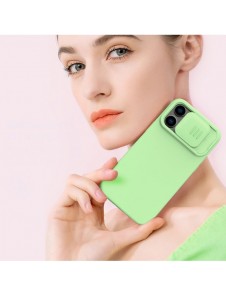 Nillkin CamShield Silikonfodral iPhone 14 Pro skal med kameraskal grönt