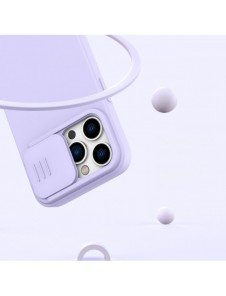 Nillkin CamShield Silky Silikonfodral iPhone 14 Pro Max skal med kameraskal grönt