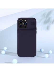 Nillkin CamShield Silky Silikonfodral iPhone 14 Pro Max skal med kameraskal grönt