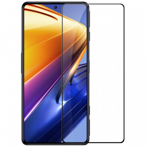 Nillkin CP + PRO Ultratunt helskärmshärdat glas med 0,2 mm 9H ram Xiaomi Poco F4 GT Black