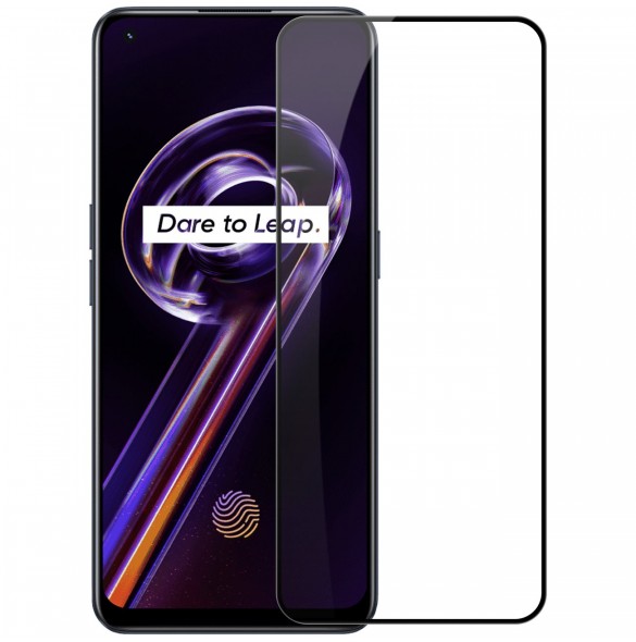 Nillkin CP + PRO ultratunt helskärmshärdat glas med 0,2 mm ram 9H Realme 9 Pro + (9 Pro Plus) svart