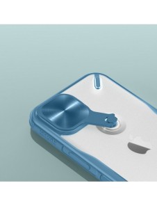 Nillkin Cyclops Fodral Ett slitstarkt fodral med ett kameraskydd och ett vikbart stativ för iPhone 13 blå
