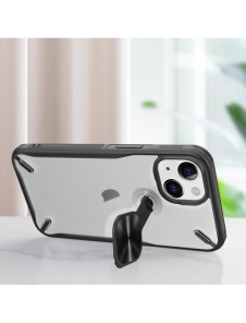 Nillkin Cyclops Fodral Ett slitstarkt fodral med ett kameraskydd och ett vikbart stativ för iPhone 13 blå