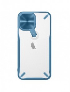 Nillkin Cyclops Fodral Ett slitstarkt fodral med ett kameraskydd och ett hopfällbart stativ för iPhone 13 Pro blå