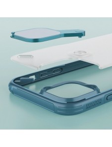 Nillkin Cyclops Fodral Ett slitstarkt fodral med ett kameraskydd och ett hopfällbart stativ för iPhone 13 Pro blå