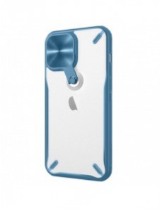 Nillkin Cyclops Fodral Ett slitstarkt fodral med ett kameraskydd och ett hopfällbart stativ för iPhone 13 Pro Max blå