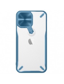 Nillkin Cyclops Fodral Ett slitstarkt fodral med ett kameraskydd och ett hopfällbart stativ för iPhone 13 Pro Max blå