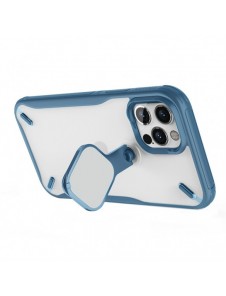 Nillkin Cyclops Fodral Ett slitstarkt fodral med ett kameraskydd och ett hopfällbart stativ för iPhone 13 Pro Max blå