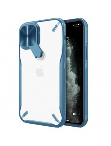 Nillkin Cyclops Fodral Ett slitstarkt fodral med ett kameraskydd och ett hopfällbart stativ för iPhone 13 Pro Max blå