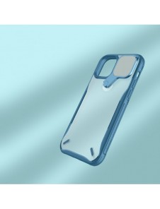 Nillkin Cyclops Fodral Ett slitstarkt fodral med ett kameraskydd och ett hopfällbart stativ för iPhone 13 Pro Max blå