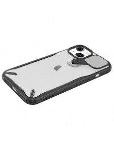 Nillkin Cyclops Fodral Slitstarkt fodral med ett kameraskydd och ett hopfällbart stativ för iPhone 13 svart