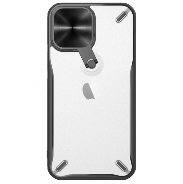 Nillkin Cyclops Fodral Slitstarkt fodral med kamerafodral och ett hopfällbart stativ för iPhone 13 Pro svart
