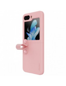 Nillkin Flex Flip Fodral med berlock och ställ för Samsung Galaxy Z Flip 5 - Peach