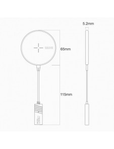 Nillkin MagSlim Qi trådlös laddare 10W för iPhone kompatibel med MagSafe svart