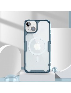 Nillkin Nature Pro pansarfodral med MagSafe för iPhone 15 - blå