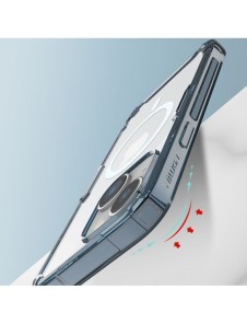 Nillkin Nature Pro pansarfodral med MagSafe för iPhone 15 Plus - blå