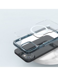 Nillkin Nature Pro pansarfodral med MagSafe för iPhone 15 Plus - blå