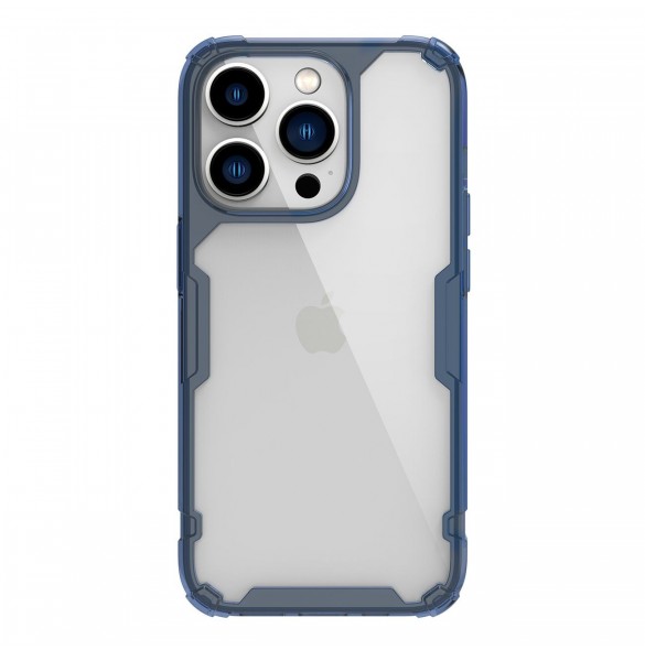 Nillkin Nature Pro fodral iPhone 14 Pro Max pansarfodral blå