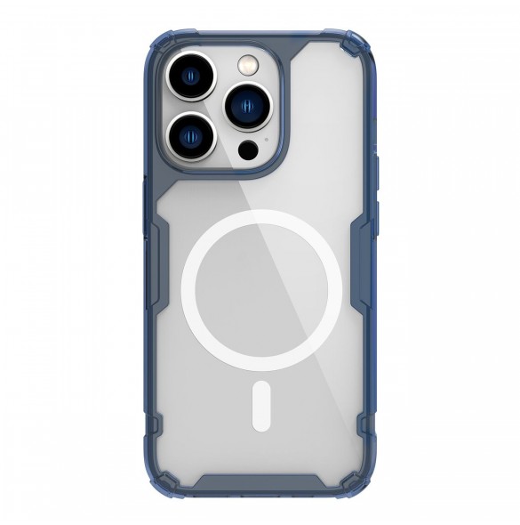 Nillkin Nature Pro Magnetic Case för iPhone 14 Pro Max magnetiskt skal MagSafe blå
