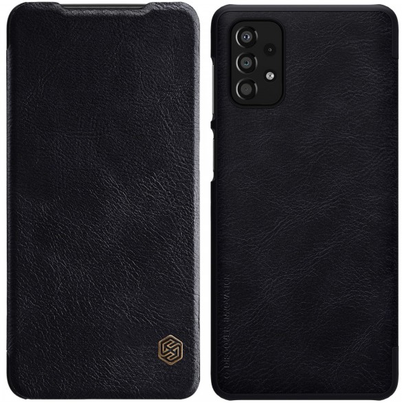 Nillkin Qin Fodral Fodral För Samsung Galaxy A33 5G Kameraskydd Hölster Cover Flip Cover Svart
