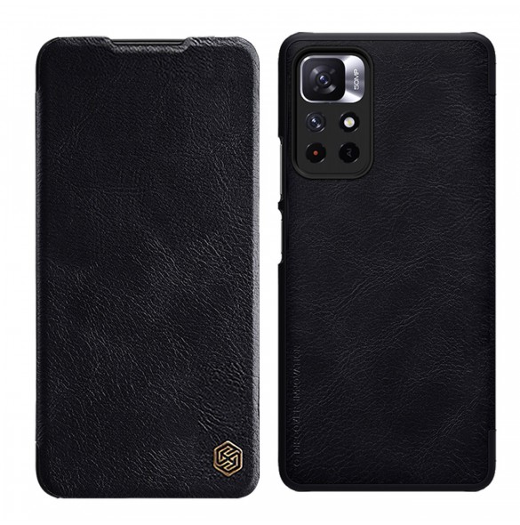 Nillkin Qin Fodral Fodral för Xiaomi Redmi Note 11T 5G / Note 11S 5G / Note 11 5G (Kina) / Poco M4 Pro 5G Kameraskydd Hölster