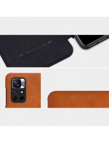 Nillkin Qin Fodral Fodral för Xiaomi Redmi Note 11T 5G / Note 11S 5G / Note 11 5G (Kina) / Poco M4 Pro 5G Kameraskydd Hölster