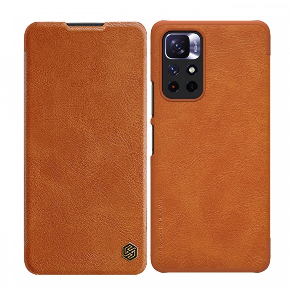 Nillkin Qin Fodral Fodral för Xiaomi Redmi Note 11T 5G / Note 11S 5G / Note 11 5G (Kina) / Poco M4 Pro 5G Kameraskydd Hölster
