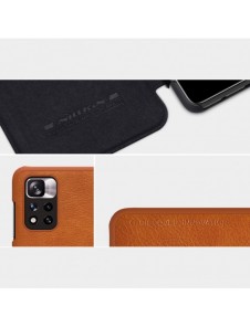 Nillkin Qin Case Cover för Xiaomi Redmi Note 11 Pro+ (Kina) / Redmi Note 11 Pro (Kina) / Mi11i HyperCharge Kameraskydd Hölste