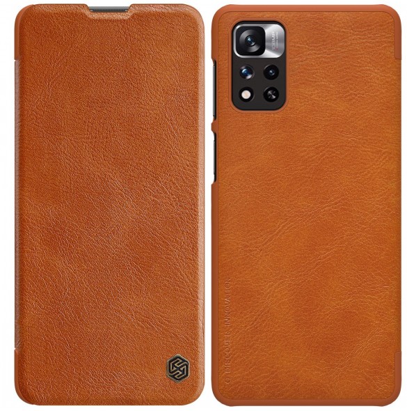 Nillkin Qin Case Cover för Xiaomi Redmi Note 11 Pro+ (Kina) / Redmi Note 11 Pro (Kina) / Mi11i HyperCharge Kameraskydd Hölste