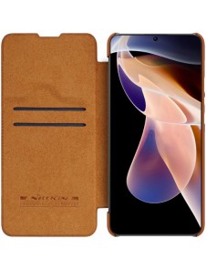Nillkin Qin Case Cover för Xiaomi Redmi Note 11 Pro+ (Kina) / Redmi Note 11 Pro (Kina) / Mi11i HyperCharge Kameraskydd Hölste