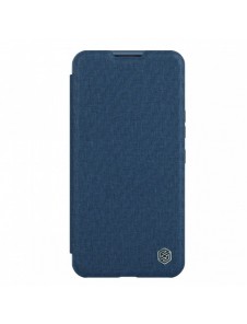Nillkin Qin Cloth Pro Case Fodral För iPhone 14 Plus Kameraskydd Hölster Cover Flip Case Blå