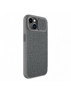 Nillkin Qin Cloth Pro Case Fodral För iPhone 14 Plus Kameraskydd Hölster Cover Flip Fodral Grå