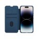 Nillkin Qin Cloth Pro Case Fodral För iPhone 14 Pro Kameraskydd Hölster Cover Flip Case Blå
