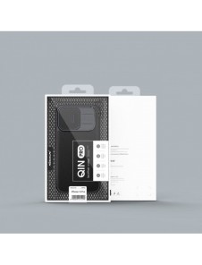 Nillkin Qin Cloth Pro Case Fodral För iPhone 14 Pro Kameraskydd Hölster Cover Flip Case Blå