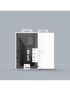 Nillkin Qin Cloth Pro Case Fodral För iPhone 14 Pro Max Kameraskydd Hölster Cover Flip Case Blå