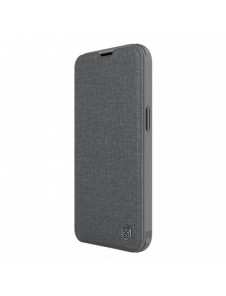 Nillkin Qin Cloth Pro Case Fodral För iPhone 14 Pro Max Kameraskydd Hölster Cover Flip Fodral Grå