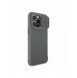 Nillkin Qin Cloth Pro Case Fodral För iPhone 14 Pro Max Kameraskydd Hölster Cover Flip Fodral Grå