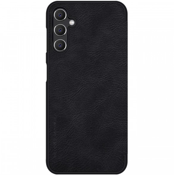 Samsung Galaxy A14 5G / Galaxy A14 Nillkin Qin Series PU Läder Flip Fodral Svart