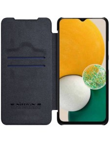 Samsung Galaxy A14 5G / Galaxy A14 Nillkin Qin Series PU Läder Flip Fodral Svart