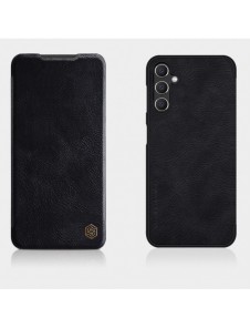 Samsung Galaxy A14 5G / Galaxy A14 Nillkin Qin Series PU Läder Flip Fodral Svart