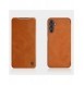 Samsung Galaxy A14 5G / Galaxy A14 Nillkin Qin Series PU Läder Flip Fodral Brun
