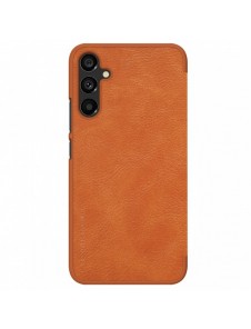Nillkin Qin Läder Flip Wallet-fodral till Samsung Galaxy A34 5G - Brun